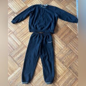 Black White Fox Sweatsuit